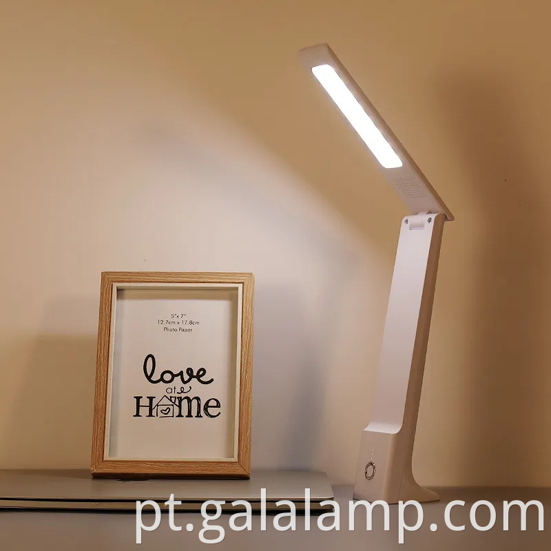 Luz de proteção para os olhos LED múltiplo, carregamento dobrável, lâmpada de mesa de escurecimento